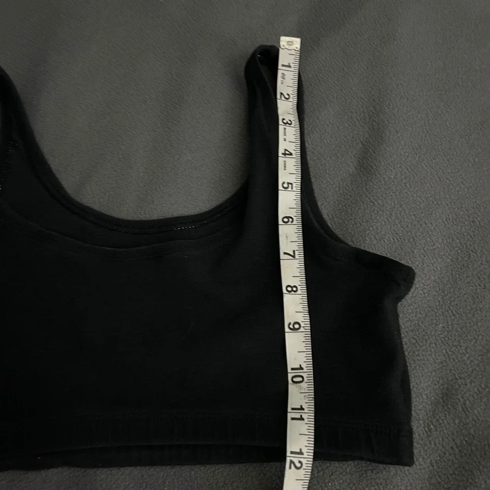 Gilda Mary Black Breathables Bodysuit Top XL Sports‎ bra Activewear vintage